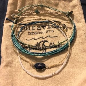 Pura Vida blue bracelet set